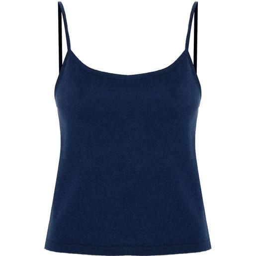 Teddy Cashmere canotta rapallo - blu