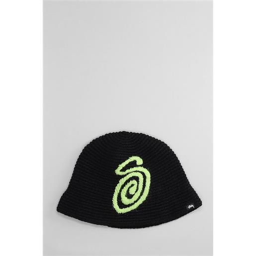 Stussy cappello in acrilico nero
