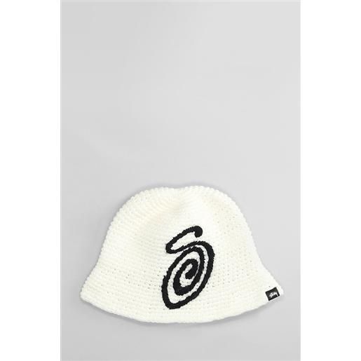 Stussy cappello in acrilico beige