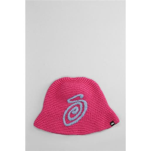 Stussy cappello in acrilico fucsia