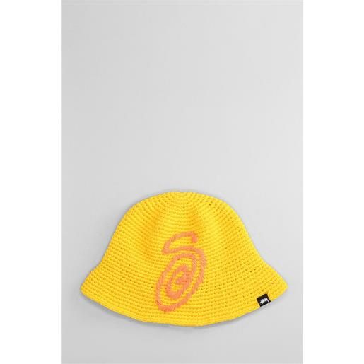 Stussy cappello in acrilico giallo