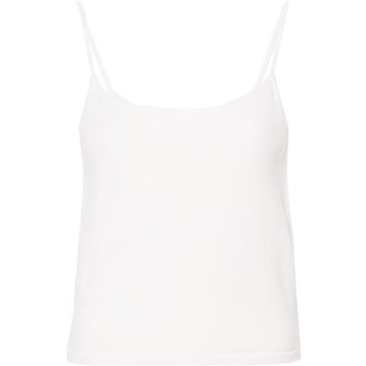 Teddy Cashmere canotta rapallo - bianco