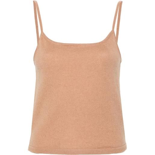 Teddy Cashmere canotta rapallo - marrone