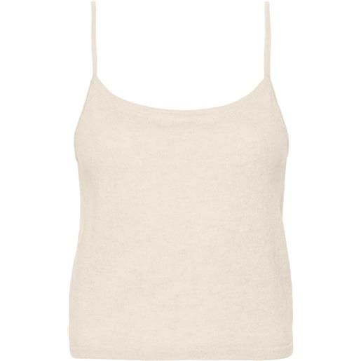 Teddy Cashmere canotta rapallo - toni neutri