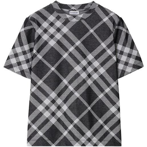 Burberry t-shirt a quadri - nero