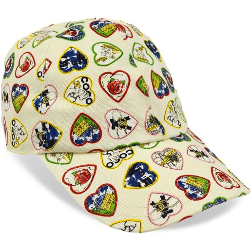 CHANEL Pre-Owned - cappello da baseball valentine anni '90-2000 - donna - cotone - taglia unica - toni neutri