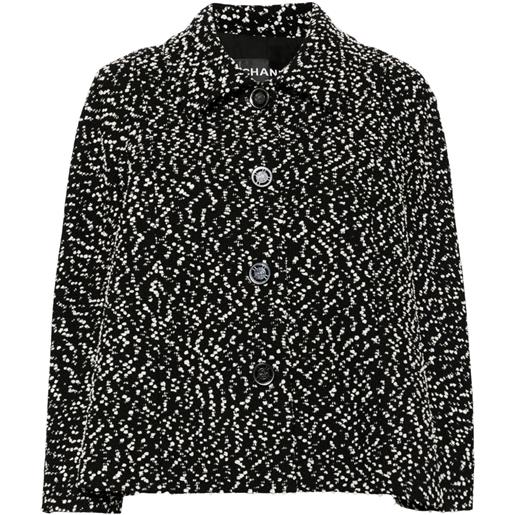 CHANEL Pre-Owned - giacca monopetto anni '2000 - donna - lana/seta/poliammide/poliestere/cotone - taglia unica - nero