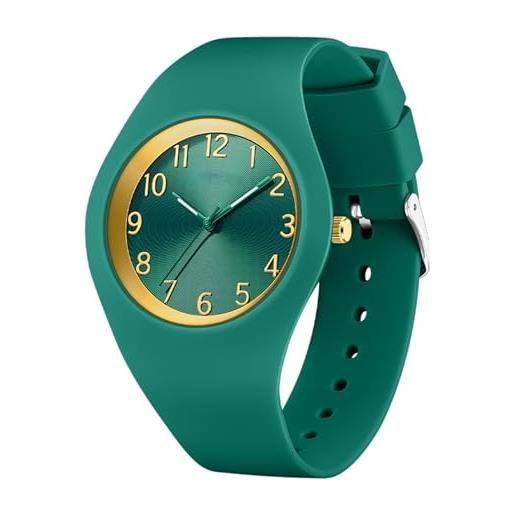 BOSCK Orologio Uomo,40 mm Orologi Polso Uomo con Numeri Grandi di