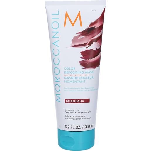 Moroccanoil maschera depositatrice di colore bordeaux 200 ml viso