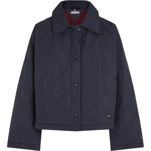 TOMMY HILFIGER quilted lw padded short jacket giacca donna