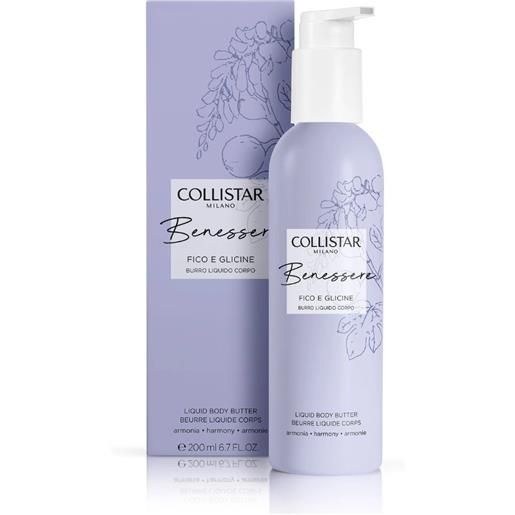 Collistar benessere - fico e glicine burro liquido corpo, 200ml