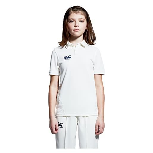 Canterbury polo unisex per bambini, colore bianco cricket