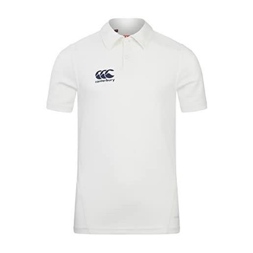 Canterbury polo unisex per bambini, colore bianco cricket