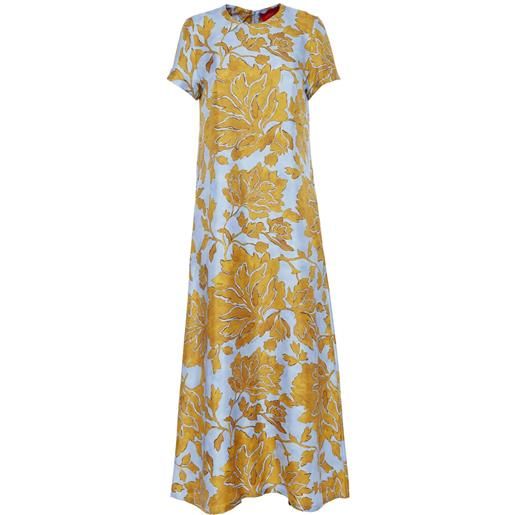 La DoubleJ abito lungo a fiori - giallo