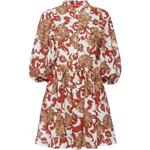 La DoubleJ abito con stampa botanica - rosso