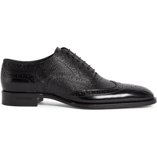 DSQUARED2 derby con dettaglio traforato - nero