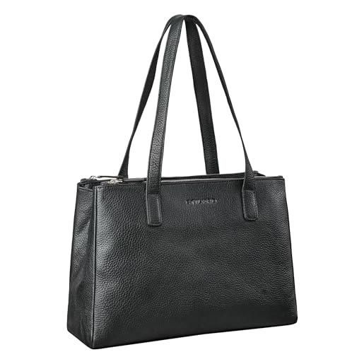 STILORD 'blossom' shopper cuoio donna in vera pelle - borsa a tracolla vintage classico da viaggio shopping tote