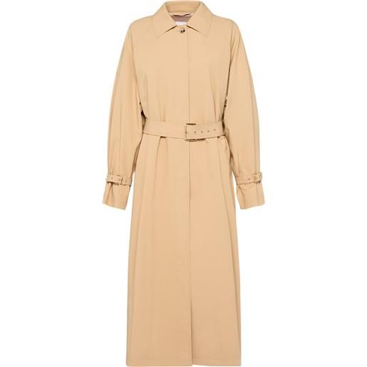 MAX MARA trench memo in gabardina di cotone