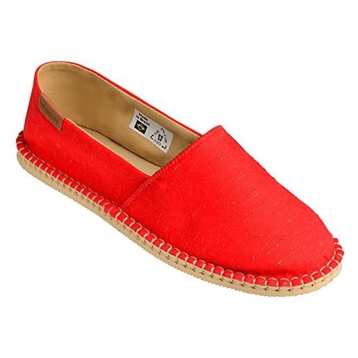 Havaianas origine iv, espadrille unisex - adulto, rosso (red lava), 39 eu