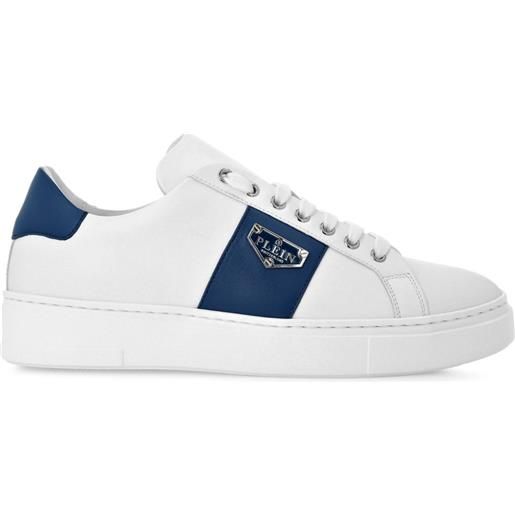 Philipp Plein sneakers con placca logo - bianco