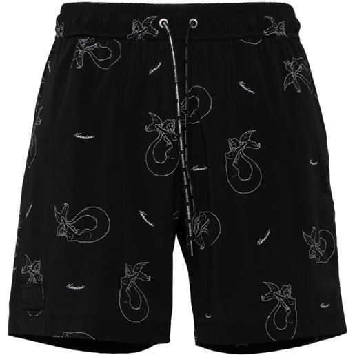 Nahmias costume da bagno con banda in vita - nero