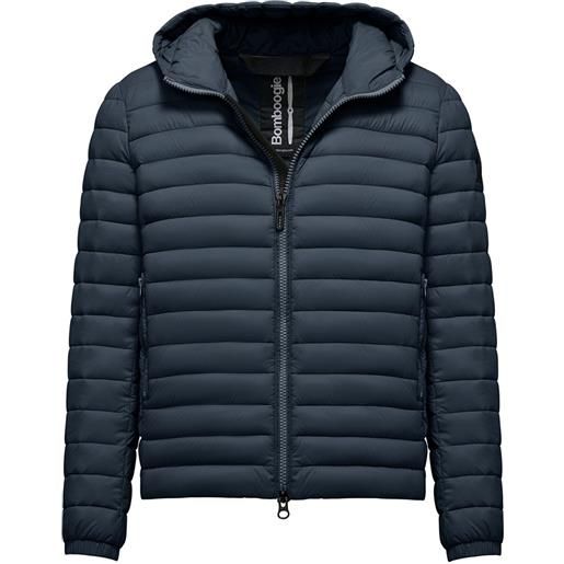 BOMBOOGIE piumino in nylon riciclato con cappuccio