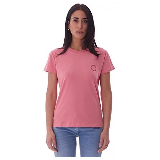 Trussardi donna t-shirt small greyhound print cotton jersey 30/1 56t00538-1t005381 rosa s