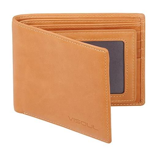 Portafoglio bifold personalizzato da uomo, portafoglio in vera pelle morbida nera e grigia, regalo di San Valentino personalizzato con incisione per fidanzato e marito - Italia
