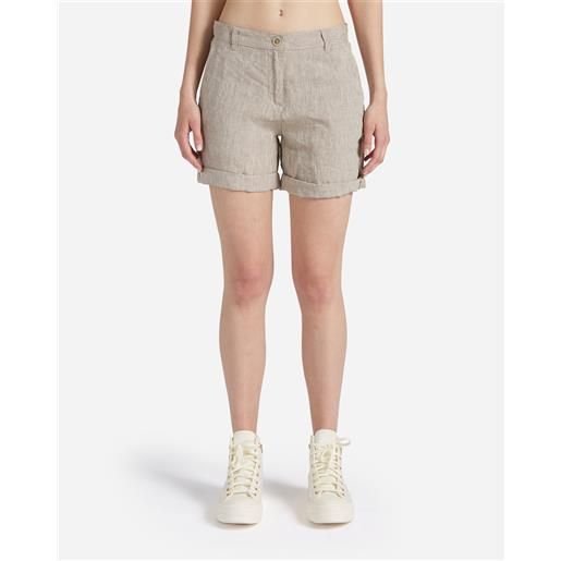 Dack's linen collection w - bermuda - donna - marrone