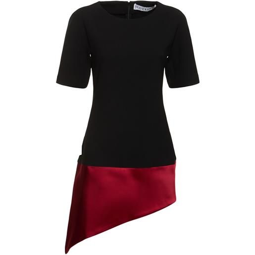 JW ANDERSON vestito mini in crepe doppiato