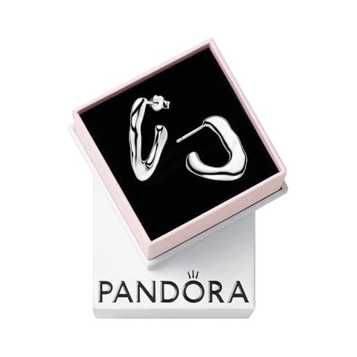 PANDORA essence orecchini a cerchio in argento sterling