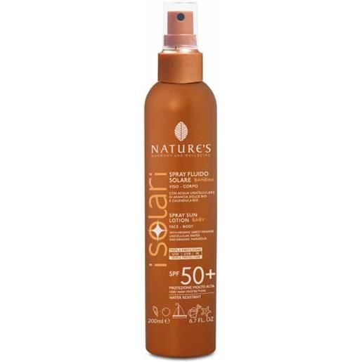 Natures spray fluido solare bambini spf 50+ 200 ml nature's
