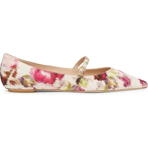 Stuart Weitzman emilia mary jane flat pink multi