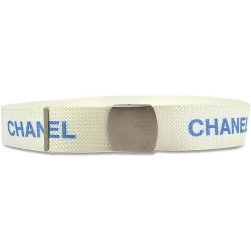 CHANEL Pre-Owned - cintura con stampa 1999 - donna - nylon - taglia unica - bianco