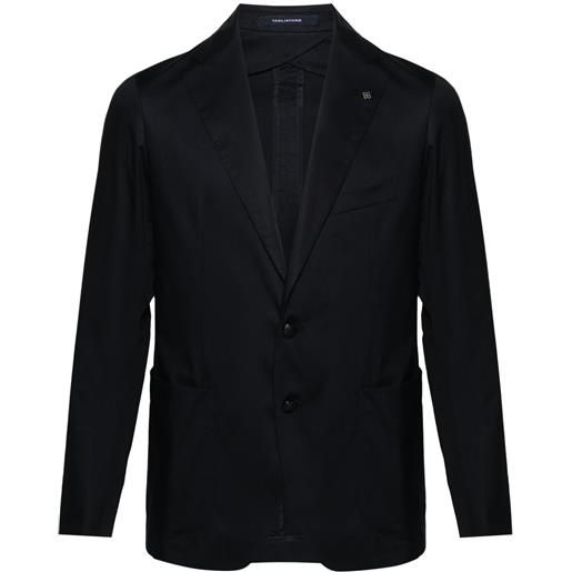 Tagliatore blazer monopetto con revers a lancia - blu