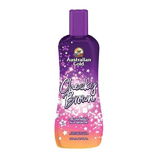 Australian Gold cheeky brown, lozione abbronzante con estratti di erbe, 250 ml, scura