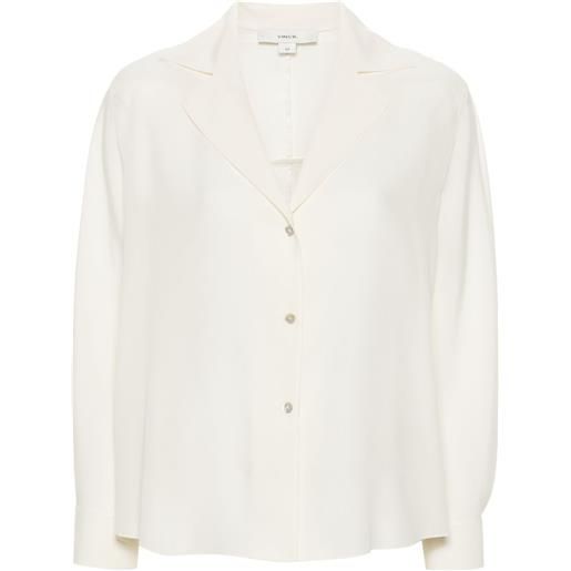Vince camicia semi trasparente - toni neutri