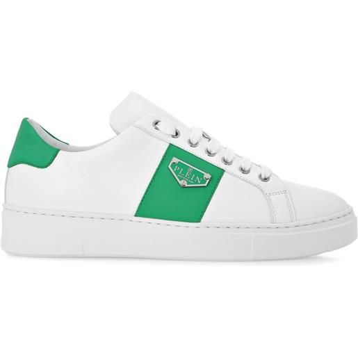 Philipp Plein sneakers con placca logo - bianco