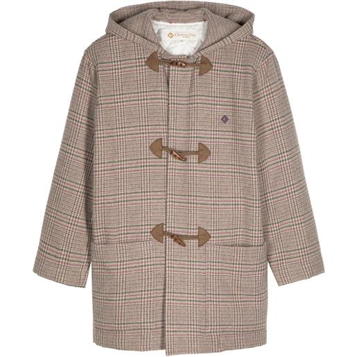 Christian Dior Pre-Owned - cappotto a quadri - donna - lana/nylon - taglia unica - toni neutri