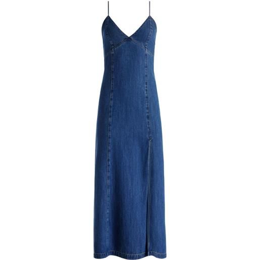 alice + olivia abito julieta con spacco - blu