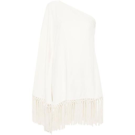 Taller Marmo abito corto arno monospalla - bianco