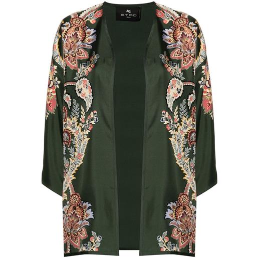 ETRO giacca con stampa paisley - verde