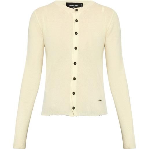 DSQUARED2 cardigan girocollo - giallo