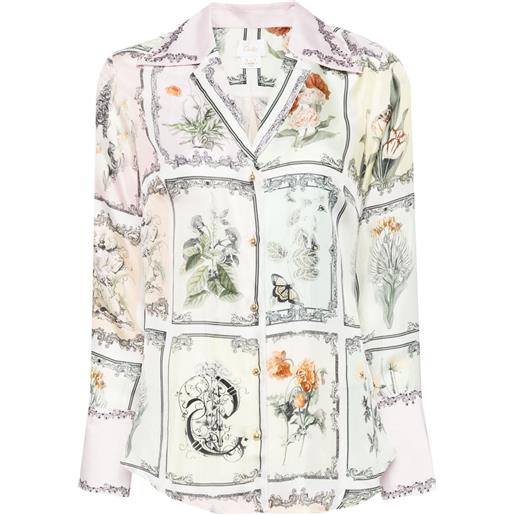 Camilla camicia con stampa - rosa