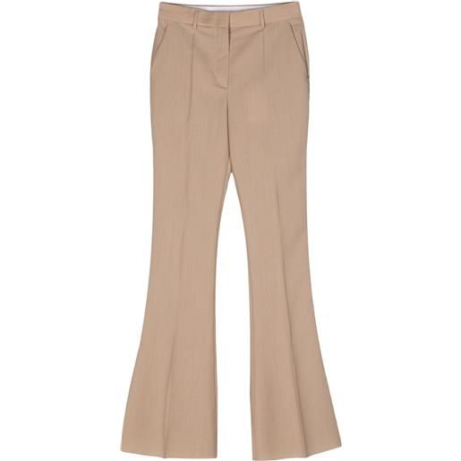 Sportmax pantaloni svasati a vita alta - toni neutri