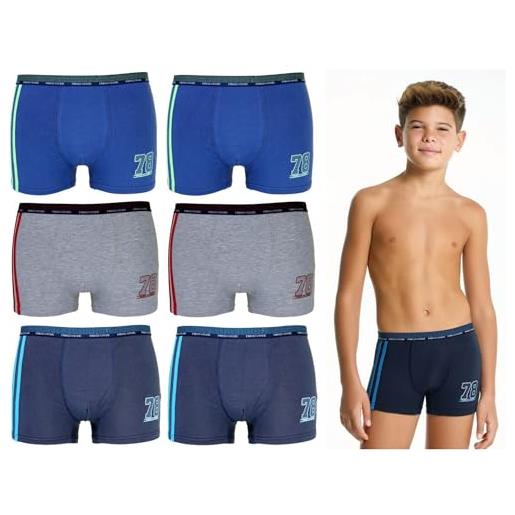 Enrico Coveri boxer ragazzo mutande bambino elasticizzato eb4152 (it, età, 11 anni, 12 anni, regular, multicolore)