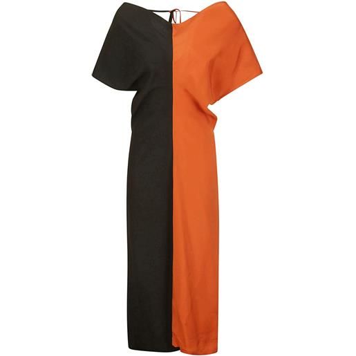 colville abito con scollo drappeggiato - nero