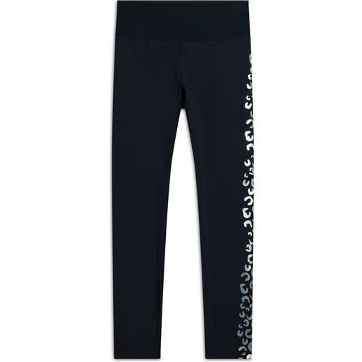 Freddy leggings 7/8 vita alta a contrasto e stampa argento