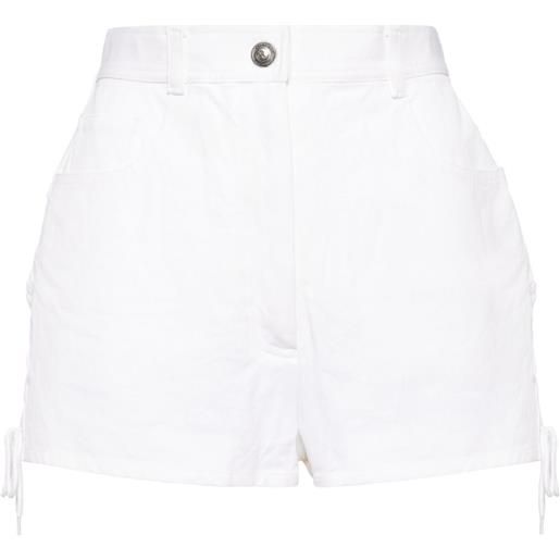 CHANEL Pre-Owned - shorts corti a vita alta 1997 - donna - lycra/cotone - taglia unica - bianco