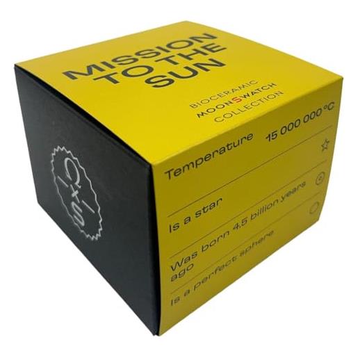 ALE E COMMERCE orologio da polso moonswatch realizzato per omega x swatch mission to sun in bioceramica